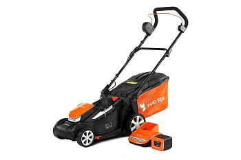 Аккумуляторная несамоходная газонокосилка YARD FOX 40V EL 3435 B SET